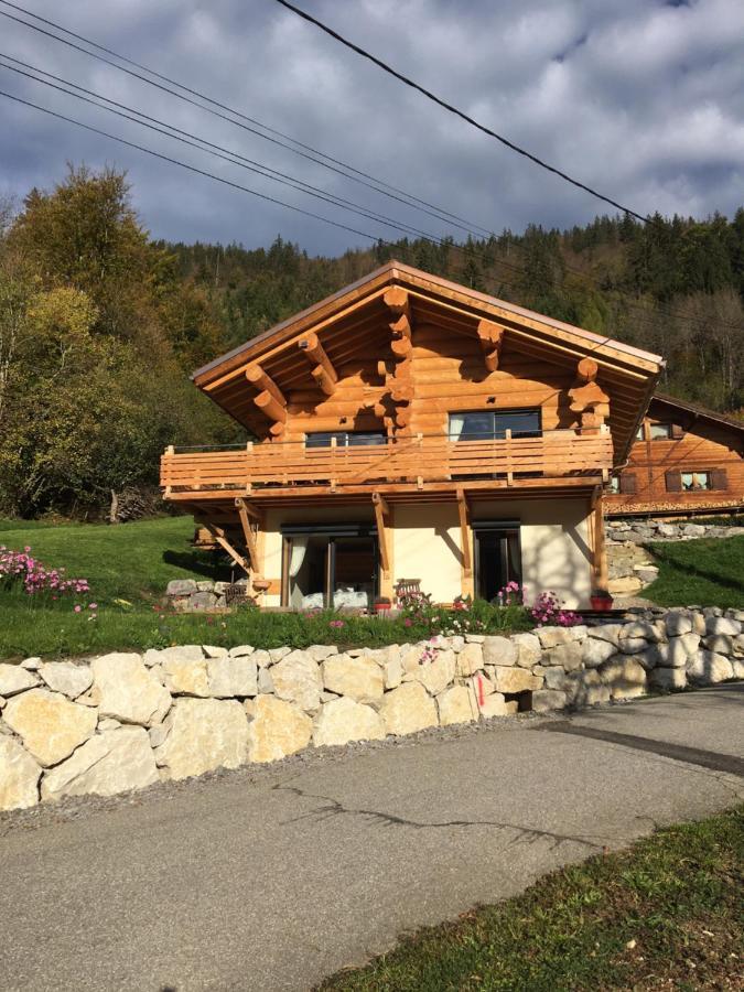 Chalet Anzac Chalet 5 Etoiles En Rondins Tout Neuf Unique Dans Les Aravis Les Villards-sur-Thônes Exterior foto